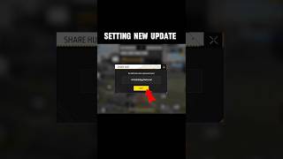 Ob 49 update in ( SETTING NEW UPDATE) sher HUD code 👍. #freefire #garenafreefire #shorts
