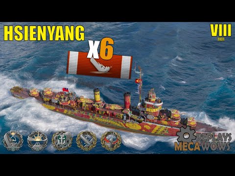 Hsienyang 6 Kills & 148k Damage | World of Warships Gameplay