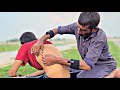 ASMR Relaxing Head Back Massage With Deep Tissue Body Cracks For Stress Relief ASMR Massage