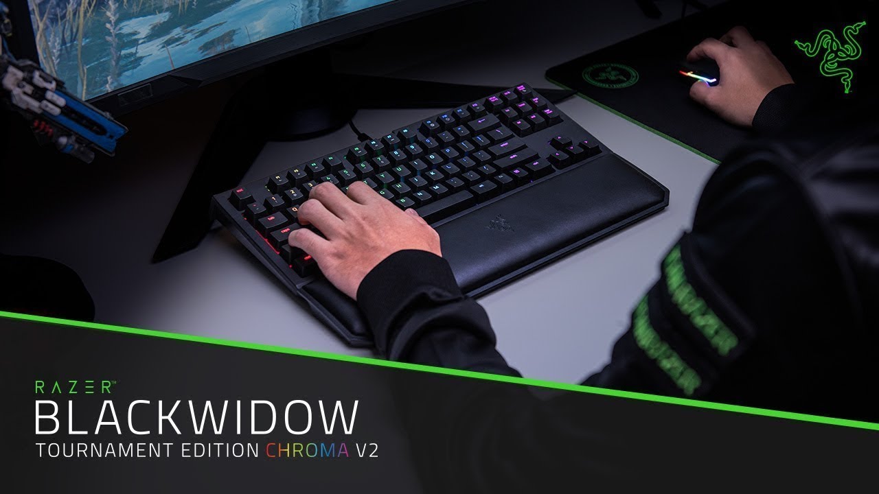 Клавиатура механическая Razer BlackWidow Tournament Chroma V2 (Orange Switch)