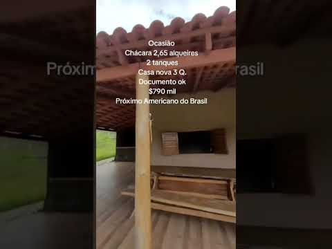 (62)9-8305-7960 Chácara 2,65 alqueires, próximo à Americano do Brasil.