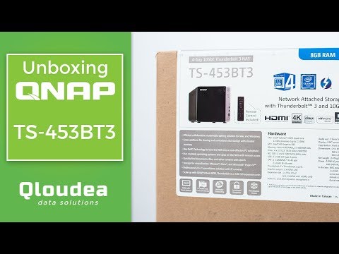 Unboxing QNAP TS-453BT3 - Servidor NAS de 4 bahías con Thunderbolt 3
