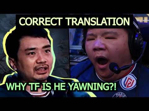 Xiao8 when XinQ yawned during TI Finals