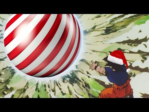 Goku uses the Christmas Spirit Bomb