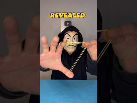 Rubber band magic trick tutorial #shorts #viralvideo #viral #trending #trend #art #magic #tricks