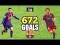 Lionel Messi - All Goals for Barcelona | Messi 672 Goals ( 2004 -2021 )