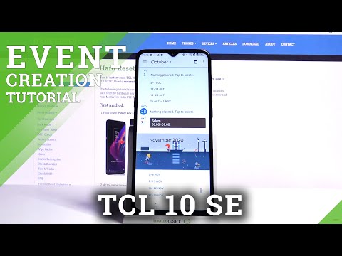 Add Reminder to Calendar App - TCL 10 SE and Events Creating