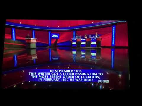 Final Jeopardy, “famous Russians” category - Josh Hill Day 5 (5/22/18)