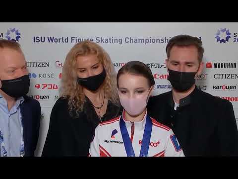 Interview with Trusova, Tuktamysheva, Shcherbakova at World Championships 2021