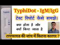 TyphiDot Test IgM IgG Antibody TyphiDot Test Report Reading Typhoid Blood Test