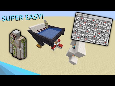 Minecraft 1.16+ Simple Iron Farm Tutorial | 300+ Iron per Hour!