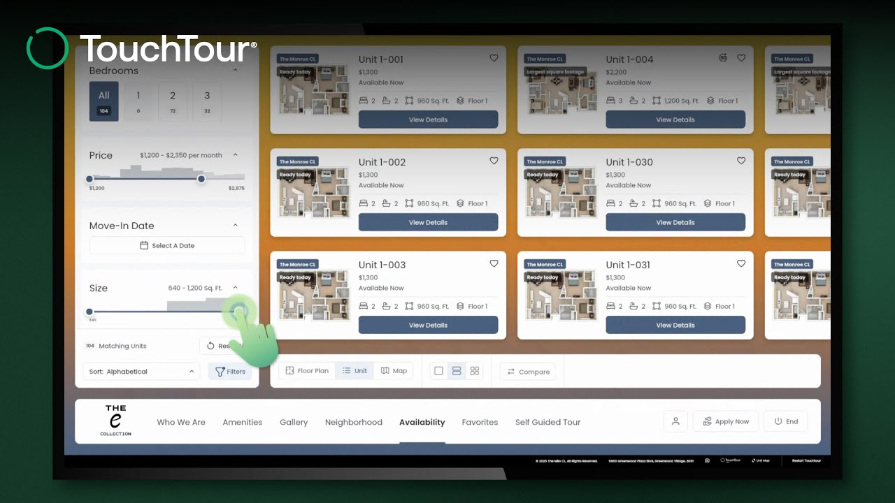 TouchTour Overview: Centralized Leasing | Engrain