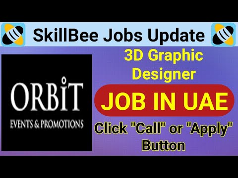 4771 �� JOB IN UAE Company-ORBIT EVENTS AND PROMOTIONS Role: 3D Graphic Designer,,