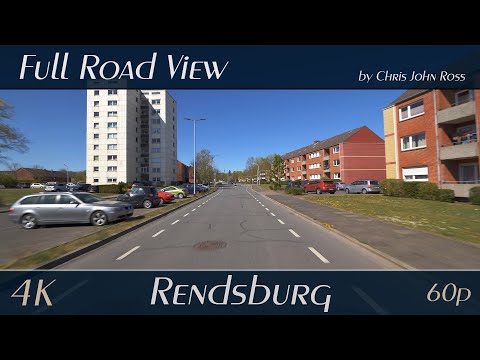 Rendsburg, Germany: Apenrader Weg, Vierzonstraße, Lancasterstraße, Nobiskrüger Allee - 4K Ultra HD