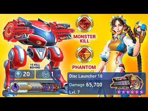 Lancer + Disc Launcher 16 - Phantom - Mech Arena
