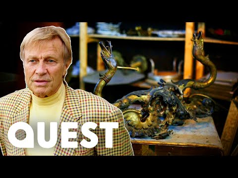 Drew Visits A Vintage German Castle With Swan Shaped Lamps | Salvage Hunters