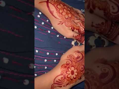 Simple Mehndi Design #shorts #simplemehndidesign #ifrahmehndidesign #partymehandidesign