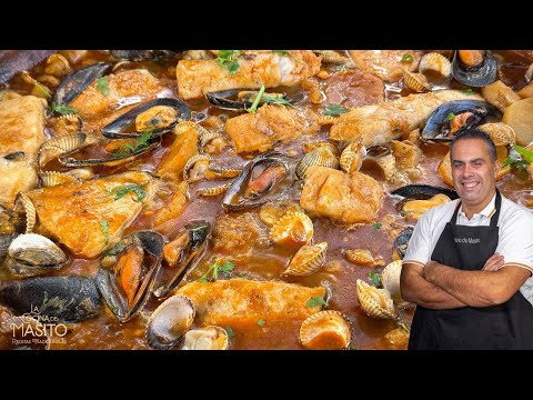 Zarzuela BARATA de marisco BARATO y pescado BARATO con patatas
