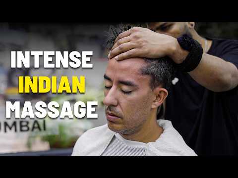 💈(ASMR) Intense Indian Head Massage with Street Sounds of Mumbai