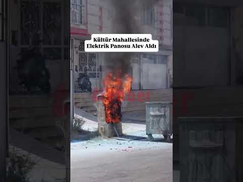 Kültür Mahallesinde Elektrik Panosu Alev Aldı #keşfet #kesfeteyyiz #batman #yangın #sondakika #news