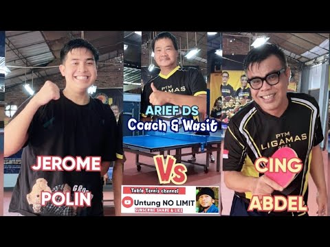 Pingpong Ngintip || ABDEL 🆚 JEROME POLIN sebelum meraka tanding | tenis meja Ligamas February 2022