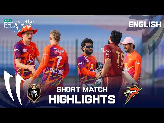 Short Match Highlights | Hyderabad Kingsmen vs Rawalpindiz | English | Match 24 | HBL PSL 11 | MZB1K