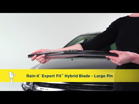 Rain X Expert Fit Hybrid Wiper Blade Installation Large Pin