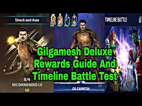 Gilgamesh Deluxe Rewards Guide And Gilgamesh Timeline Battle Showcase - Marvel Future Fight