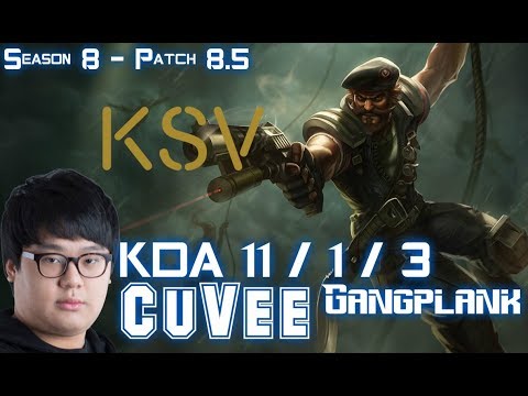 KSV CuVee GANGPLANK vs YASUO Top - Patch 8.5 KR Ranked