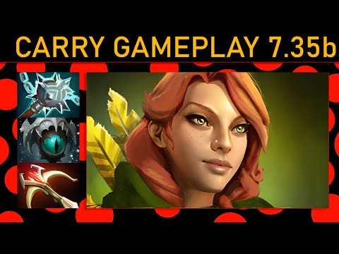 🌟Yatoro雨 Windranger 25+ Kills! Carry Gameplay 7.35b - Dota 2 Top MMR