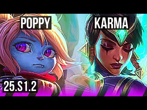 POPPY & Ezreal vs KARMA & Viktor (SUP) | KR Master | 25.S1.2