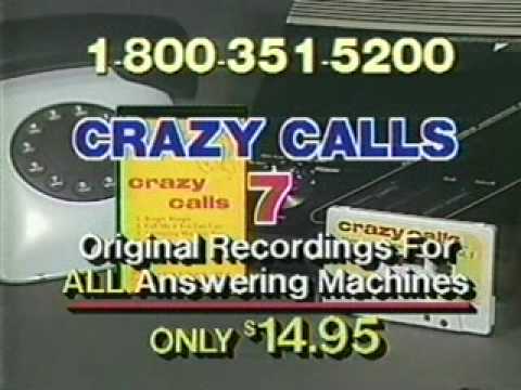 1980s Crazy Calls Answering machine gag cassette.