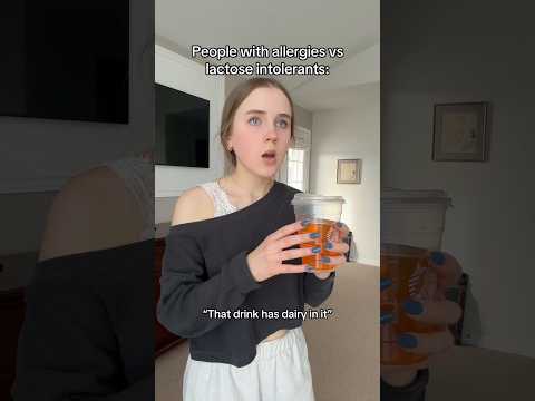 POV: people with allergies vs lactose intolerants #comedy #relatable #pov #skit