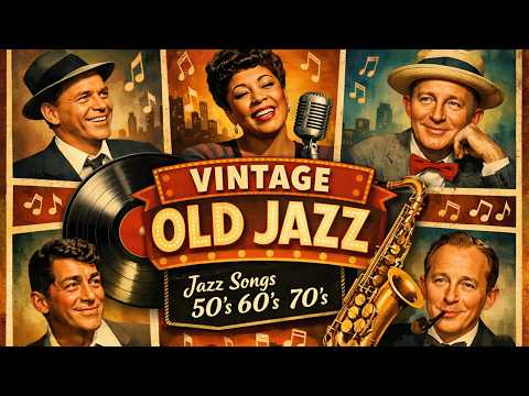 Frank Sinatra, Nat King Cole, Ella Fitzgerald, Dean Martin 🎙 Vintage Old Jazz 50's 60's 70's