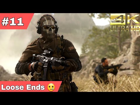 Modern Warfare 2 Campaign Remastered "LOOSE ENDS" Gameplay Walkthrough Part 11 COD MW2 Remastered 4K