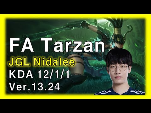 Doran's Blade Nidalee | FA Tarzan JGL Nidalee VS Graves | Korea Challenger Replay | Ver.13.24