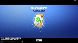 change of luck  Fortnite   lucky coins collected