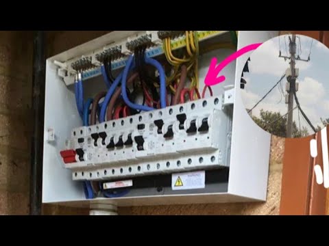 How to wire Single Phase Distribution Board from the Pole to the Load Circuit