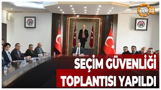 Vali Aydın Baruş Başkanlığında Isparta Valiliği’nde Seçim Güvenliği Toplantısı Y