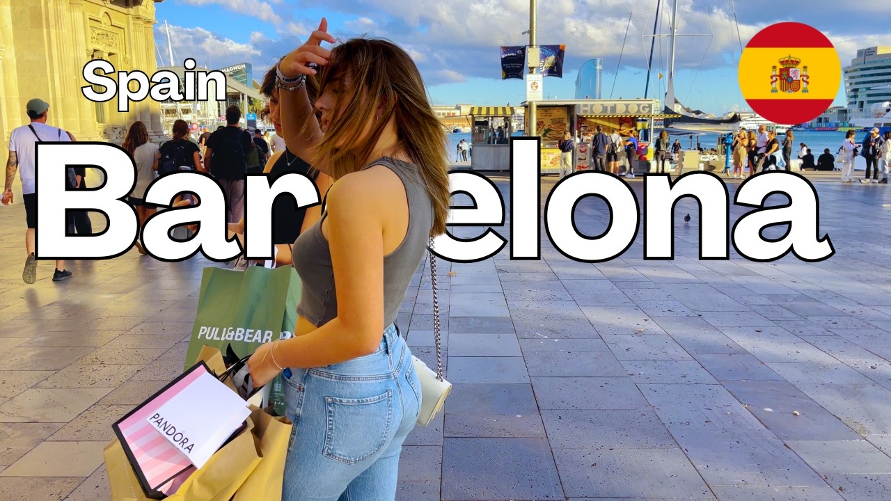 Fall in BARCELONA 🍂 walking city tour | SPAIN | 4K HDR 60fps