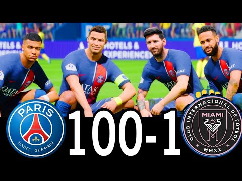 FIFA 25 – MESSI RONALDO NEYMAR & MBAPPE | ALLE STARS | PSG 100-0 MANCHESTER CITY #fc25