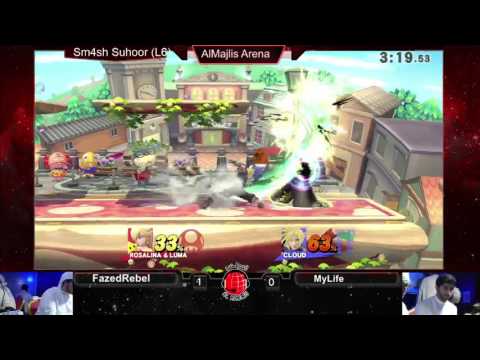 Smash 4 Suhoor: MyLiFe (Rosalina) vs Fazed Rebel (Cloud) - LR6