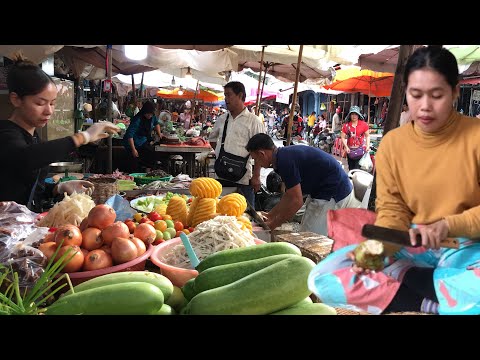 Cambodian Routine Fresh Market Food / Best Cambodian Market Food #lifeinmarket