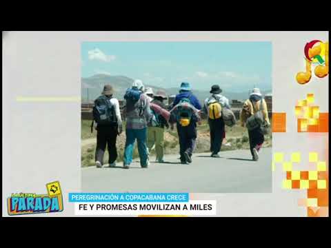 Peregrinos parten rumbo a Copacabana por Semana Santa 🙏🚶‍♂️