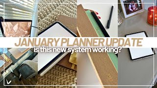 PLANNER UPDATE! assessing the first month (january) in my 2024 planner line up + new budget planner!