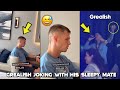 😂 Grealish messing with his Drunk mate after Long UCL Party celebration
