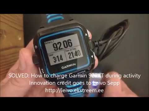 SOLVED: How to charge Garmin 920XT during activity