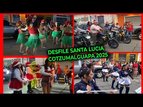 GRAN Desfile NAVIDEÑO Santa Lucía Cotzumalguapa 2025 Show de Bandas musicales | SOMITA CHAPIN