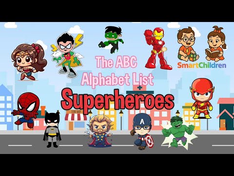 🦸 ABC Superheroes for Kids 🌈 | Learn the Alphabet with Heroes!
