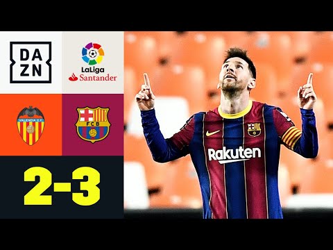 Messi-Traumtor hält Barca im Titelrennen: Valencia - Barcelona 2:3 | LaLiga | DAZN Highlights